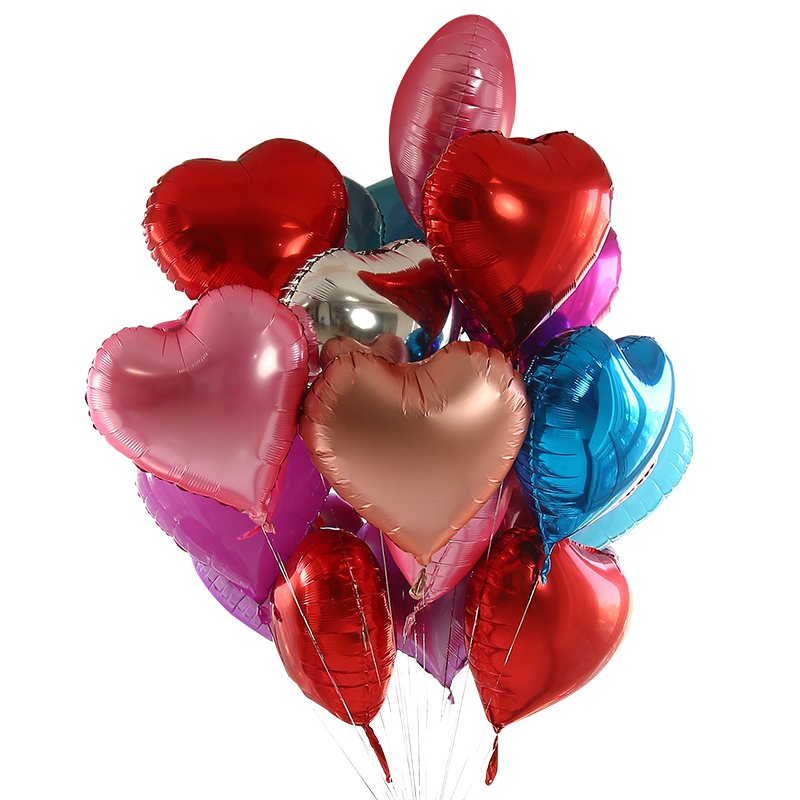 The Balloon Class 18 Foil Heart Balloons
